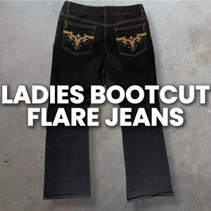 50 x LADIES BOOTCUT FLARE JEAN MIX- SACKS