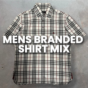 50 x MENS BRANDED SHIRT MIX- SACKS