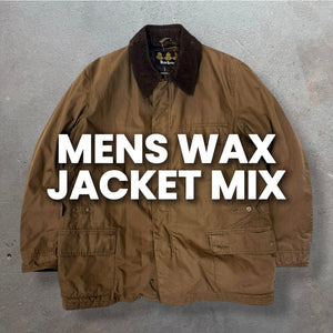 25 x MENS WAX JACKET MIX - SACKS