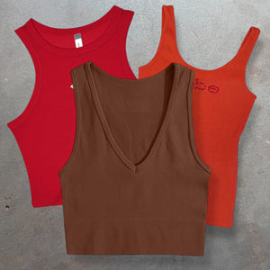 50 x LADIES Y2K RIBBED VESTS- SACKS