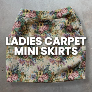 50 x LADIES CARPET MINI SKIRTS - SACKS