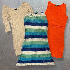 50 x LADIES Y2K CROCHET DRESS - SACKS