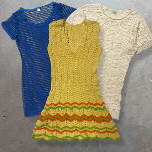 50 x LADIES Y2K CROCHET DRESS - SACKS