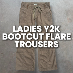 50 x LADIES Y2K BOOTCUT FLARED TROUSERS- SACKS